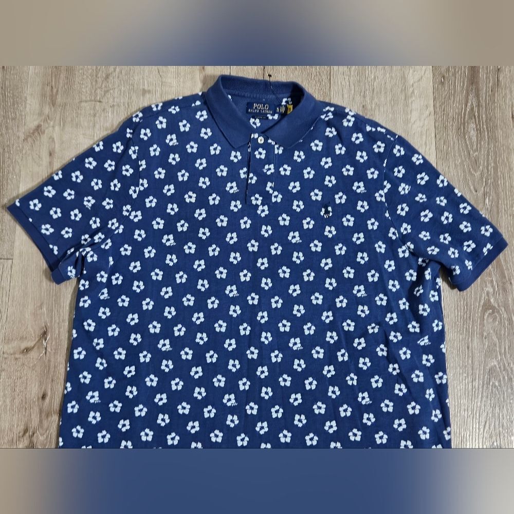 Polo Ralph Lauren Men's Floral Hibiscus Print Classic Fit Polo Shirt XL - Picture 7 of 10